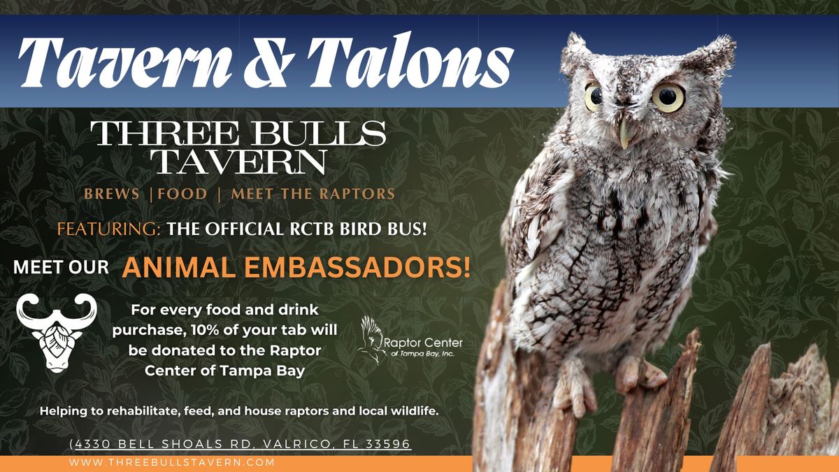 Raptor Center of Tampa Bay Presents: Tavern & Talons!