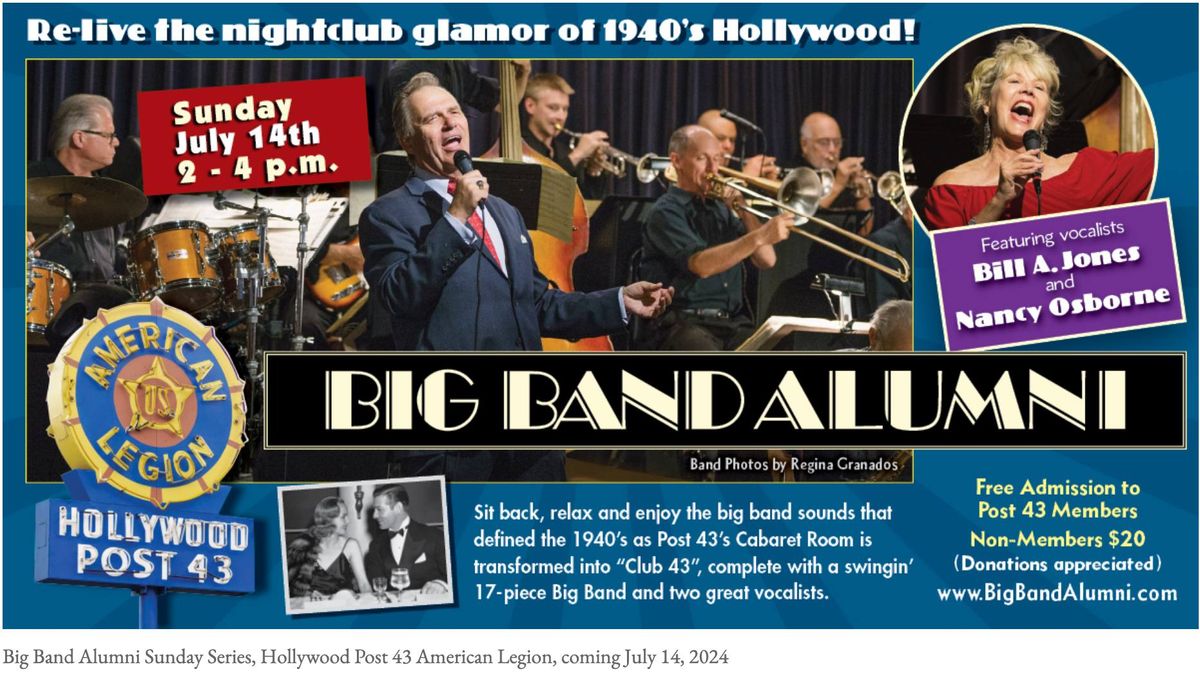 BIG BAND ALUMNI at Historic Hollywood Post 43