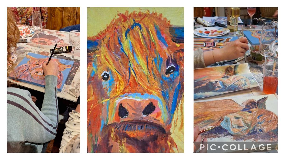 Make Art with Dee - Highland Cow - FULL