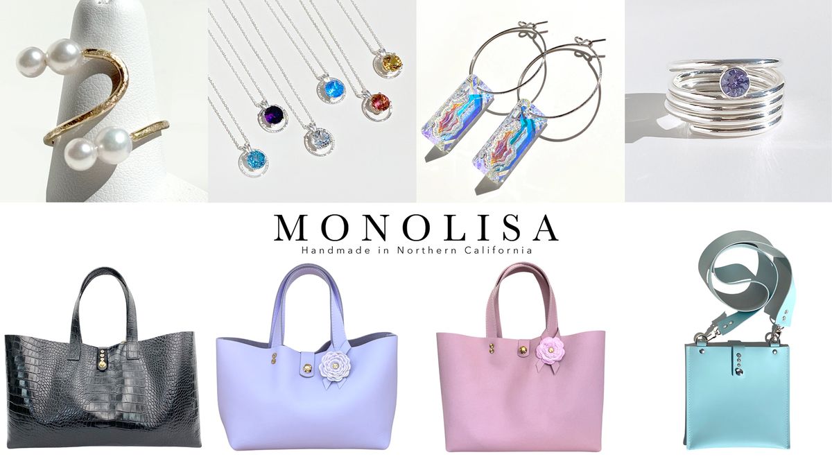 Crocker Holiday Artisan Market Show: SHOP MONOLISA Handbags and Sculpted Jewelry