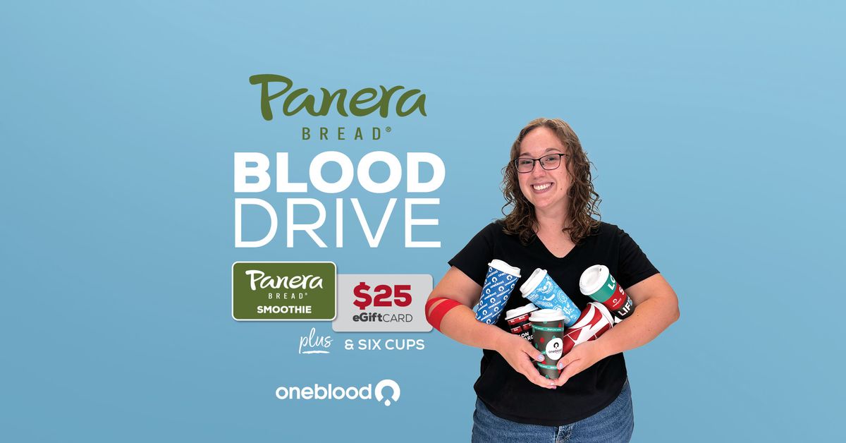 Free $25 eGift Card \u2728 Donate Blood at Panera - Niceville, FL