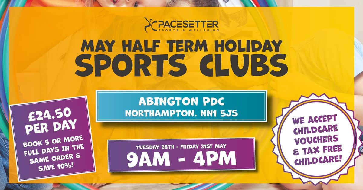 May Half Term Holiday Clubs at Abington PDC