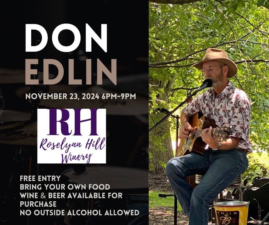 Live Music: Don Edlin