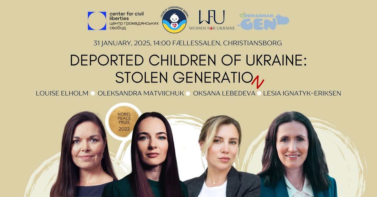 Conference on Deported Children of Ukraine: Stolen Generation