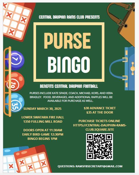 CD Rams Club Purse Bingo 2025