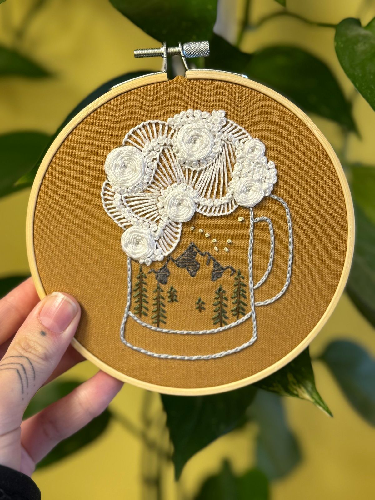 Mountain Brew Hand Embroidery Class - Anchorage