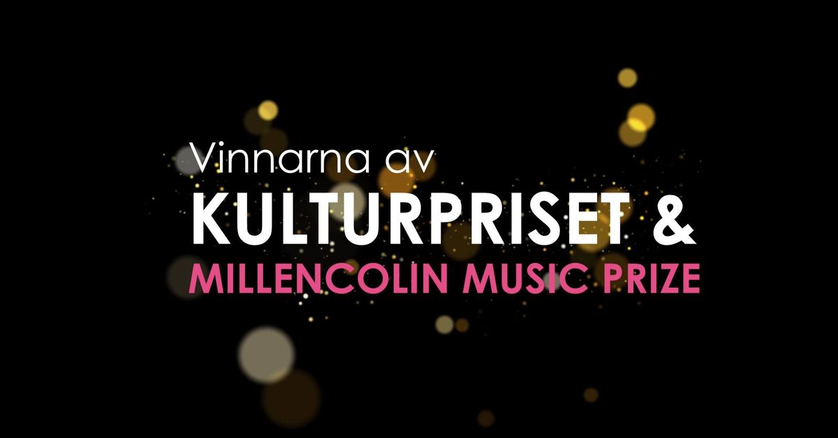 Prisutdelning Millencolin Music Prize och Kulturpriset 2024