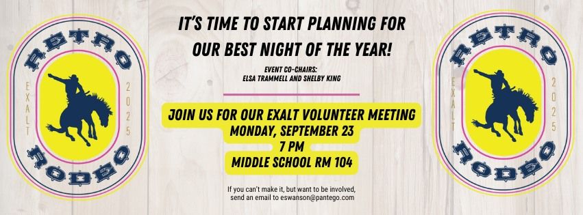 Exalt Volunteer Meeting 