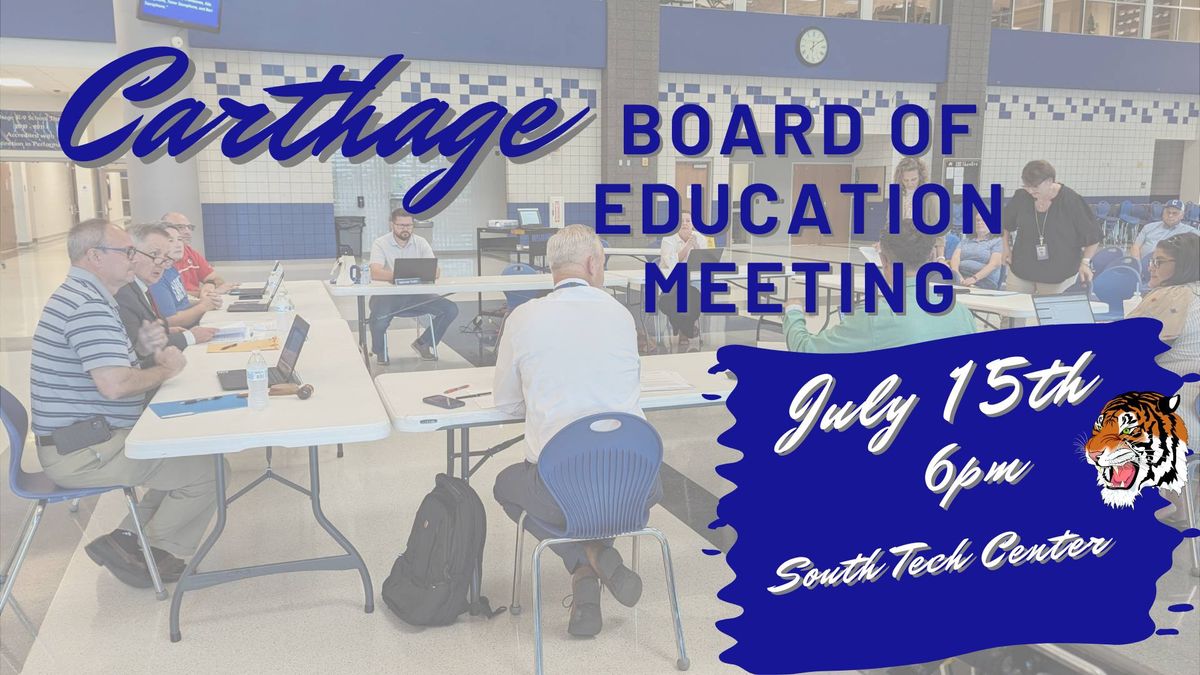 Carthage Board of Education Meeting