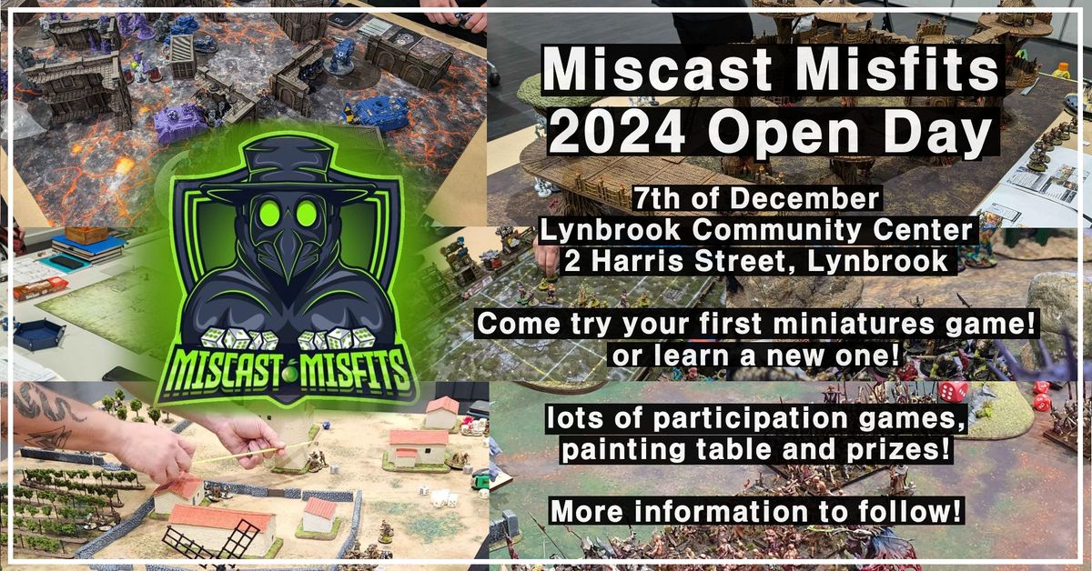 Miscast Misfits 2024 Open Day - All Welcome!