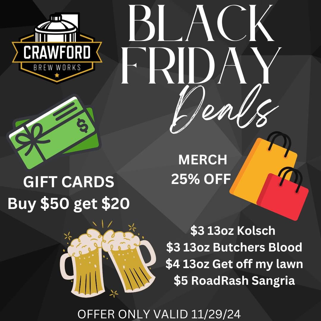 BLACK FRIDAY AT CBW 