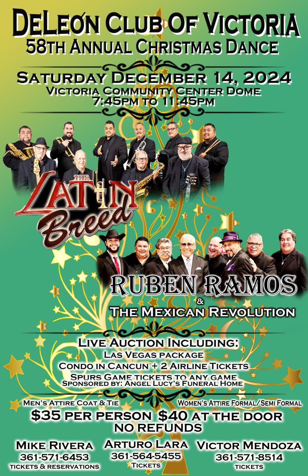 2X Grammy Winner Ruben Ramos and the Mexican Revolution and The Latin Breed at Victoria Comm Ctr