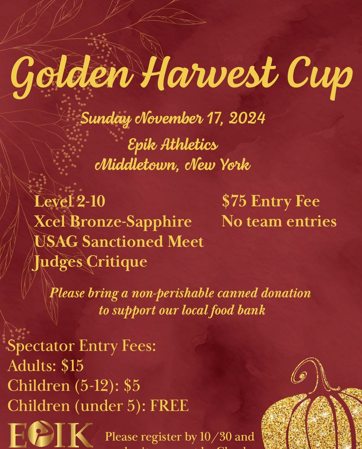 Golden Harvest Cup