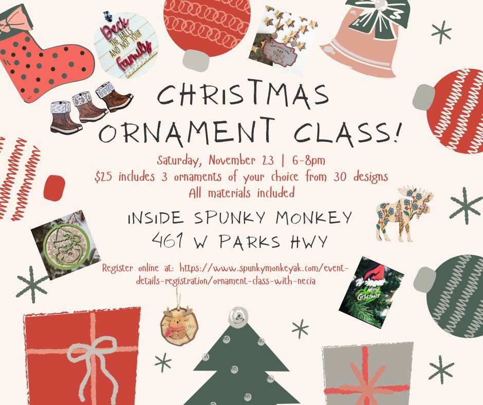 Christmas Ornament Class with Necia!