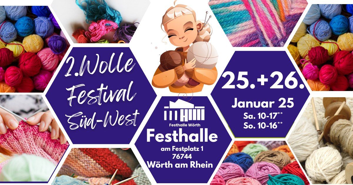 2. Wolle Festival S\u00fcd-West, in W\u00f6rth am Rhein