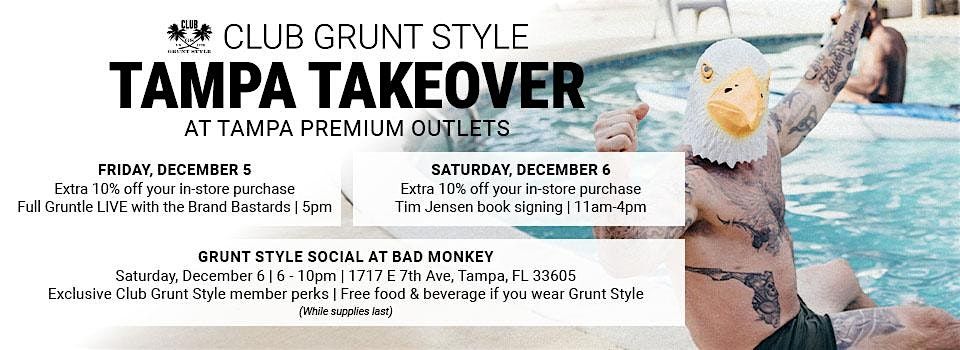 Club Grunt Style Tampa Takeover Social