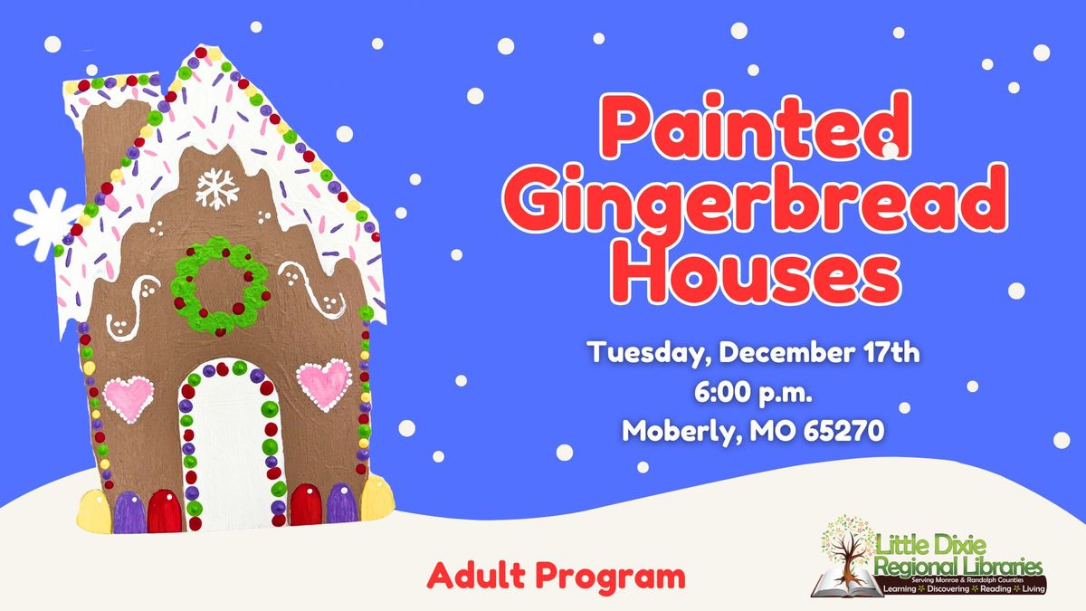 Painted Gingerbread House Signs