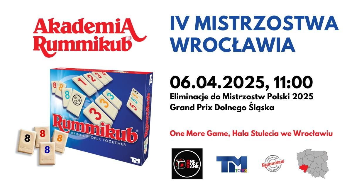 IV Mistrzostwa Wroc\u0142awia w Rummikub - Grand Prix Dolnego \u015al\u0105ska