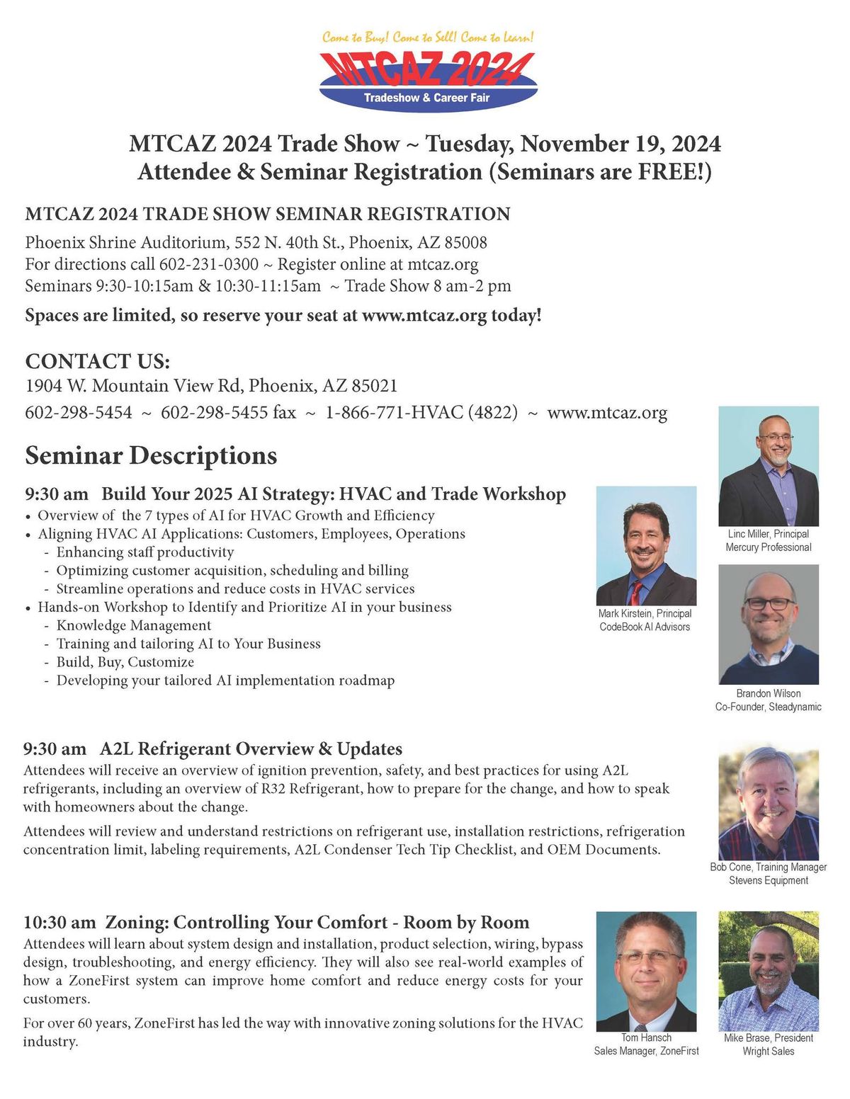 MTCAZ HVACR Trade Show