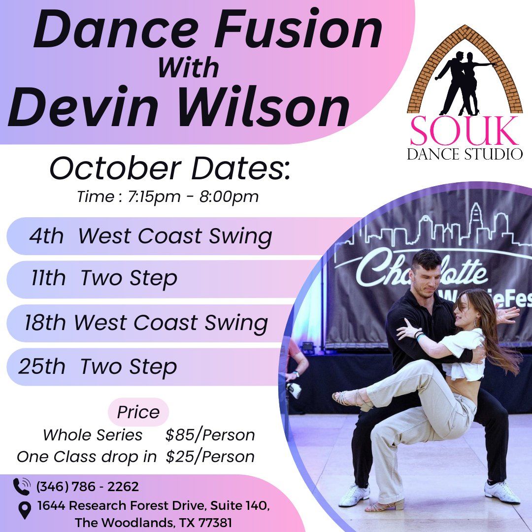  Dance Fusion with Devin Wilson at Souk Dance Studio! 