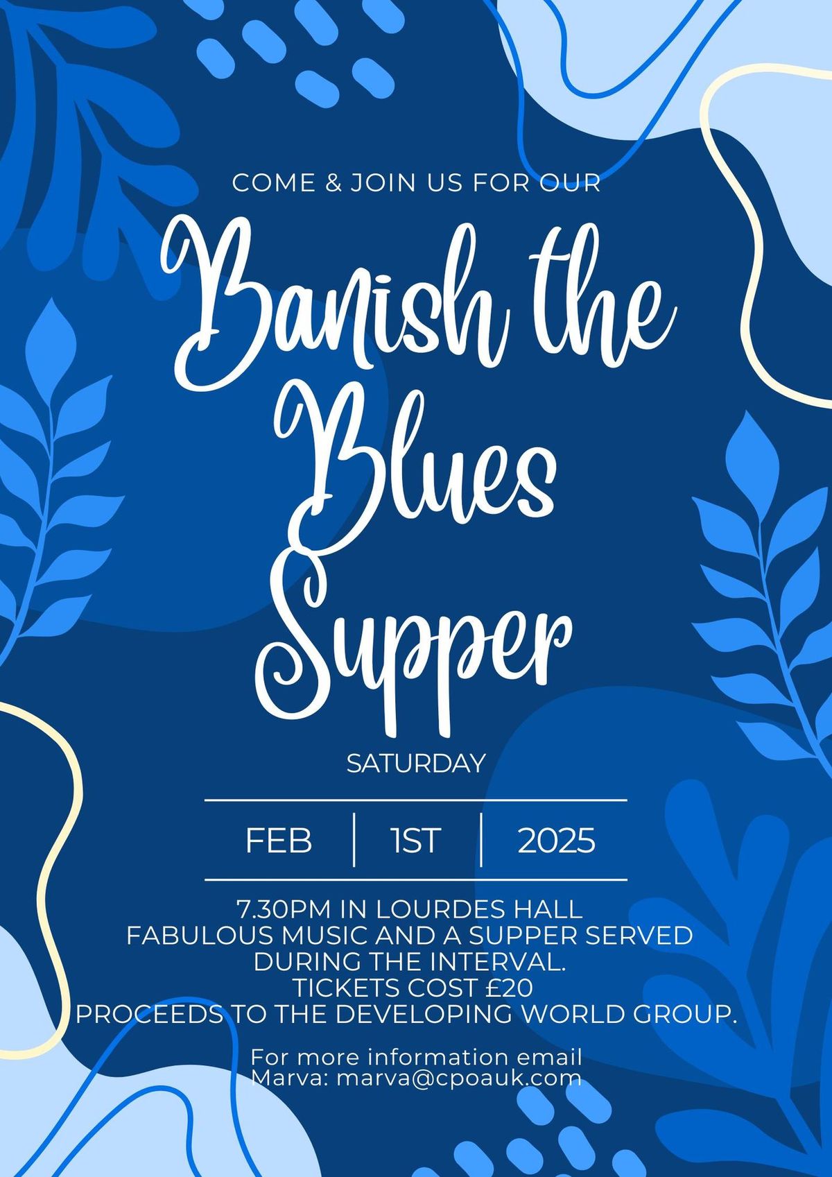 Banish The Blues Supper