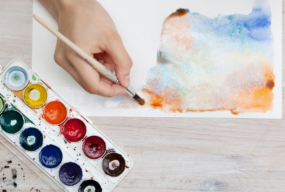 FREE Stressbuster Session: Watercolor Canvas Activity