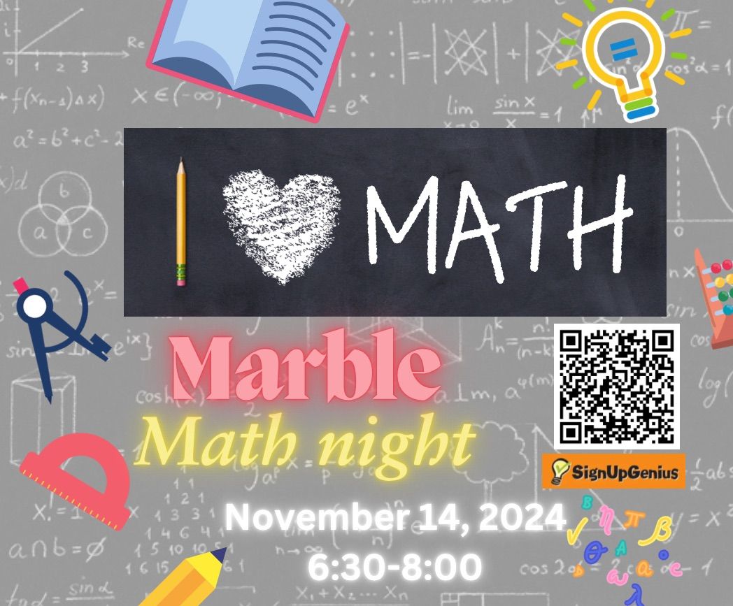 Marble Math Night