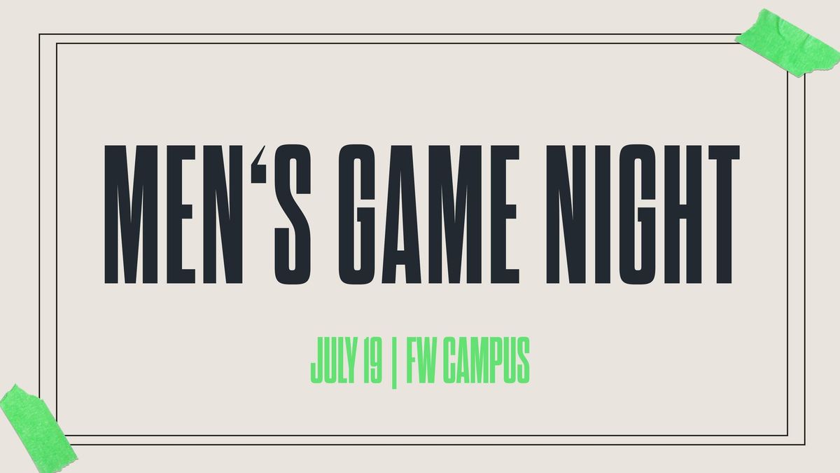 Men's Game Night