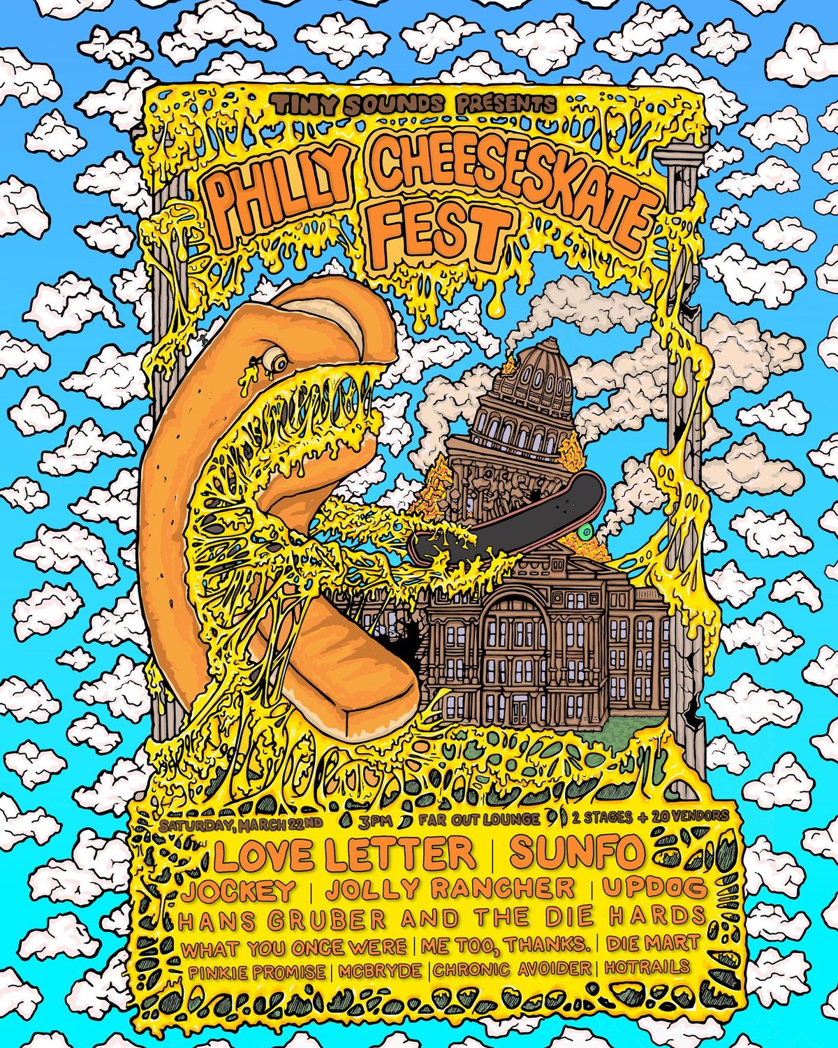 Philly Cheeseskate Fest w\/ Love Letter, SUNFO, Jockey, Jolly Rancher, Updog, Die Mart and More