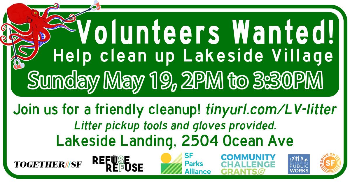 Volunteers Wanted! Help Clean Up Lakeside Village