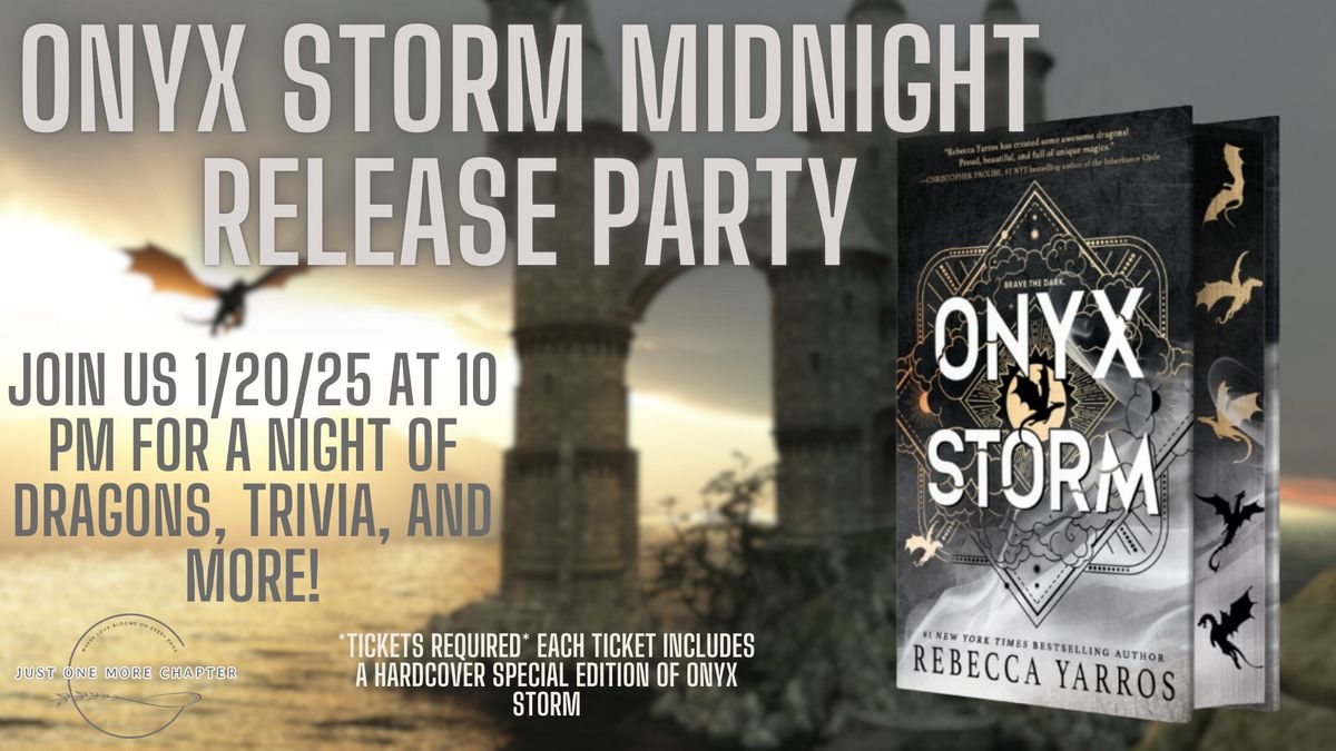 Onyx Storm Midnight Release Party