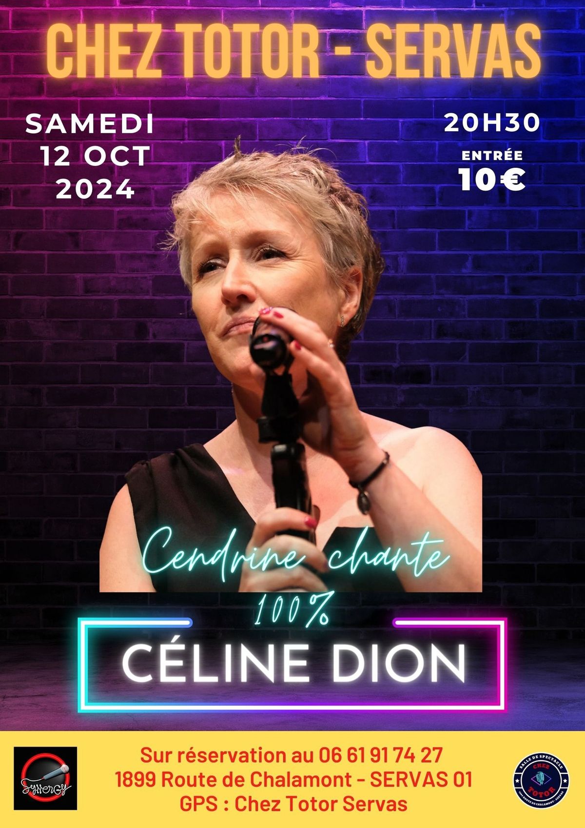 Cendrine chante C\u00e9line Dion