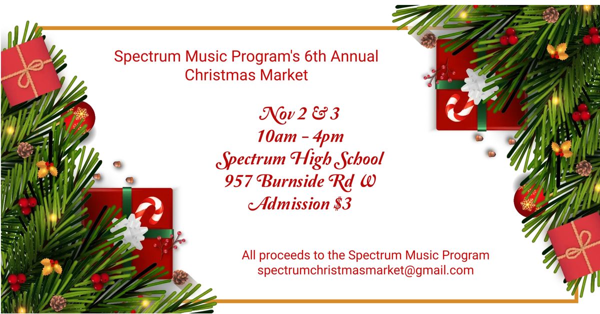 Spectrum Music Program's 6th Annual Christmas Market