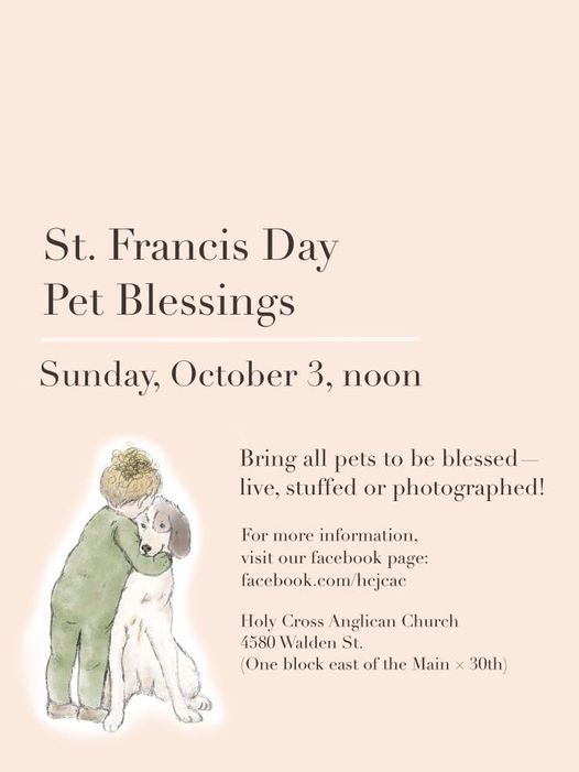 St. Francis Feast Day: Pet Blessings