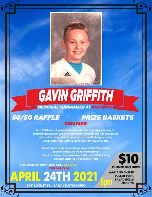 Scholarship Benefit in memory of Gavin Griffith