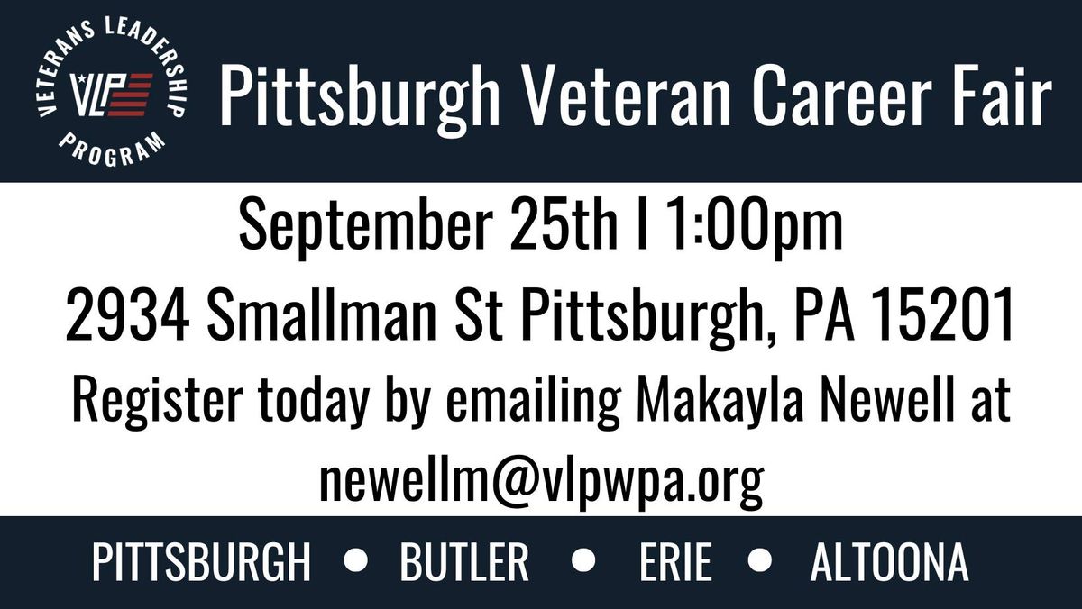 Pittsburgh Veteran Career Fair