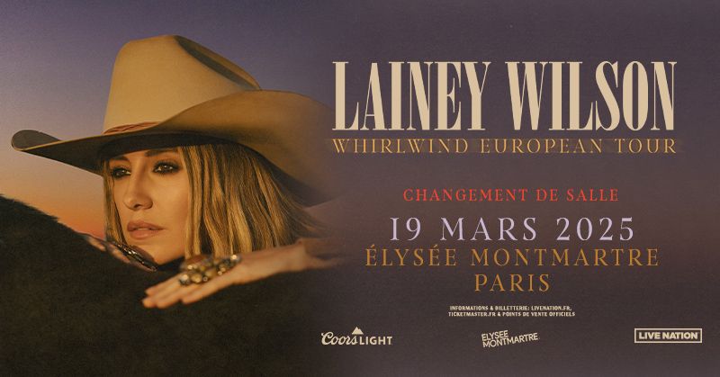 LAINEY WILSON | Elys\u00e9e Montmartre, Paris - 19 mars 2025