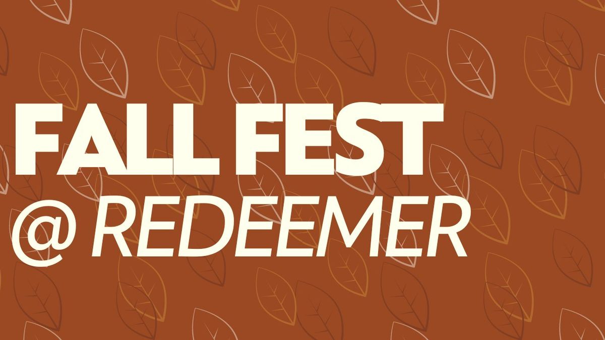 Fall fest @ Redeemer