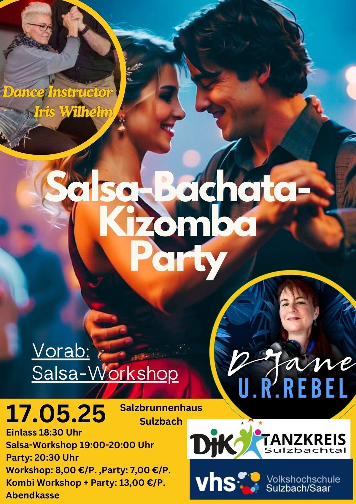 Salsa - Bachata - Kizomba - Party im Salzbrunnenhaus Sulzbach