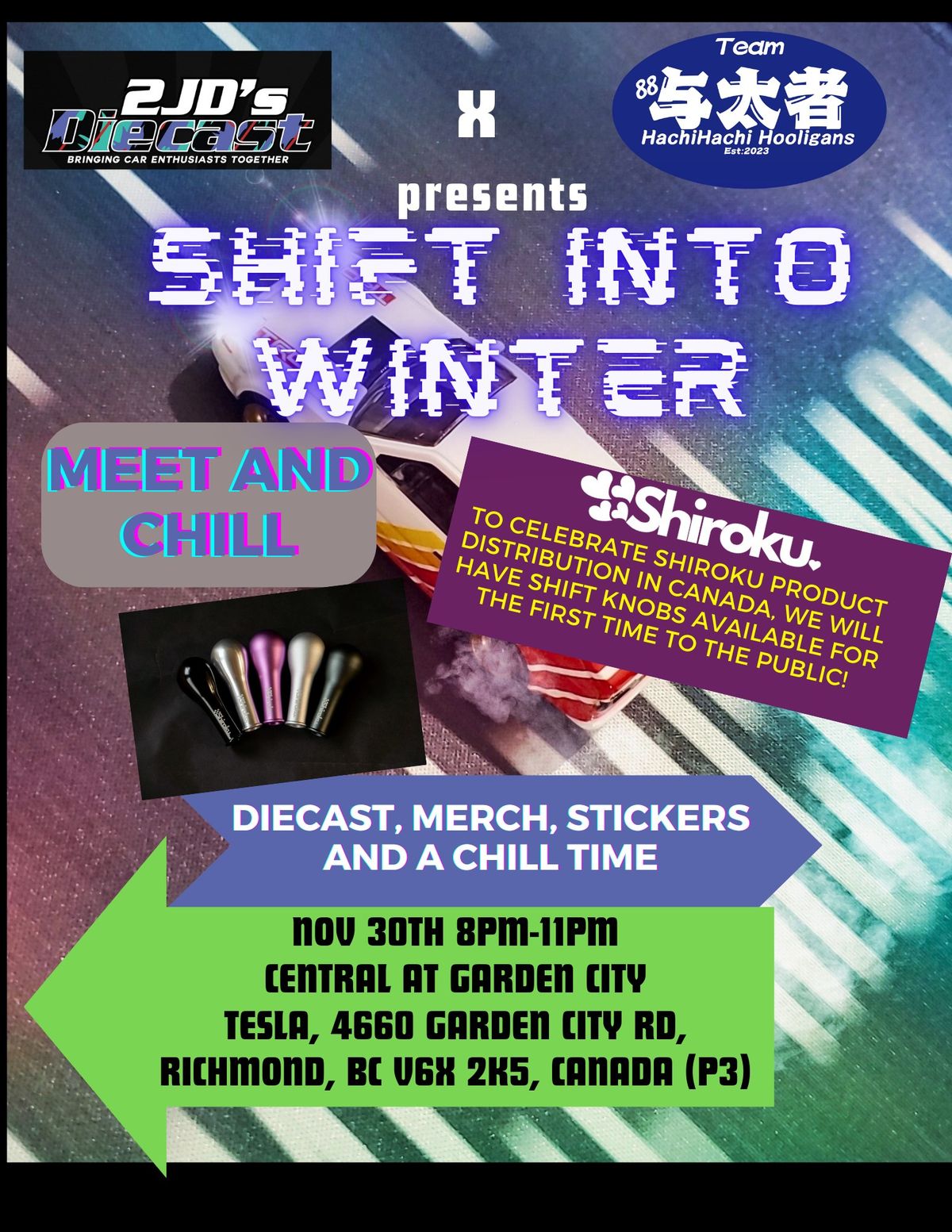 Shift into winter - meet and chill *Shiroku product Launch celebration!