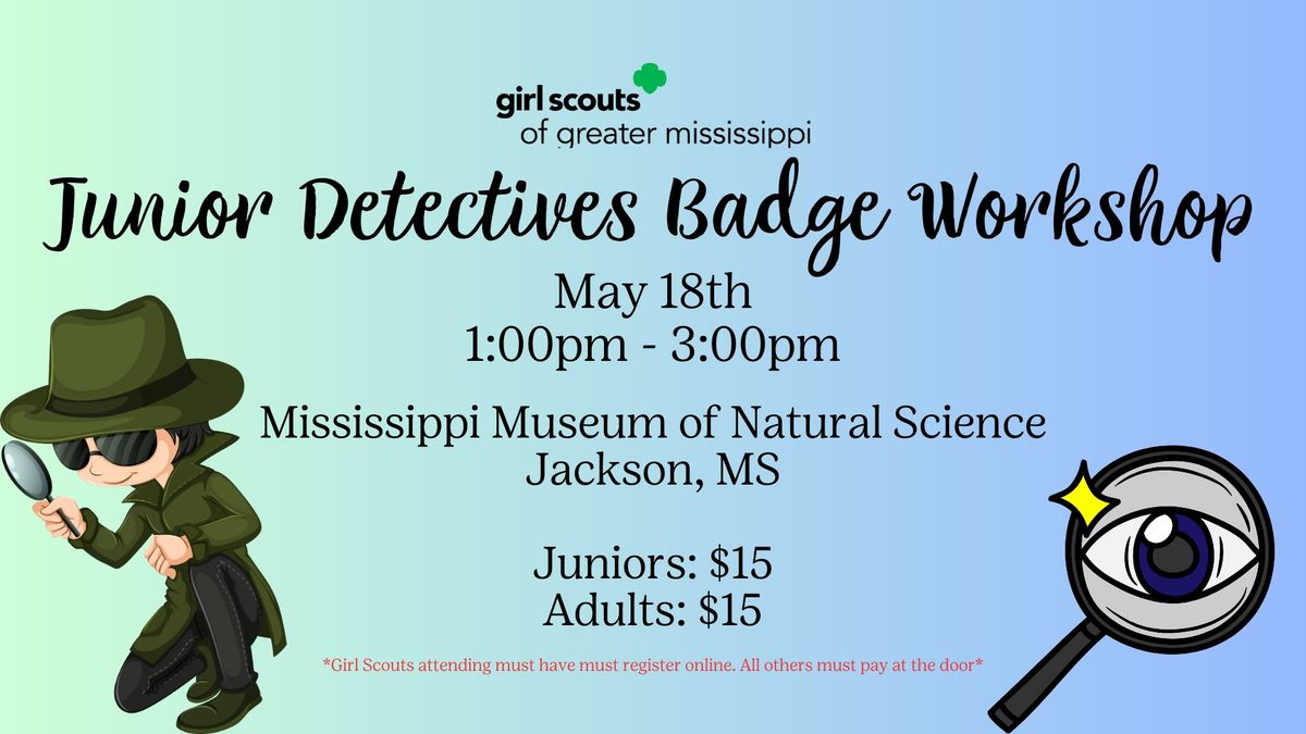 Junior Detectives Badge Workshop