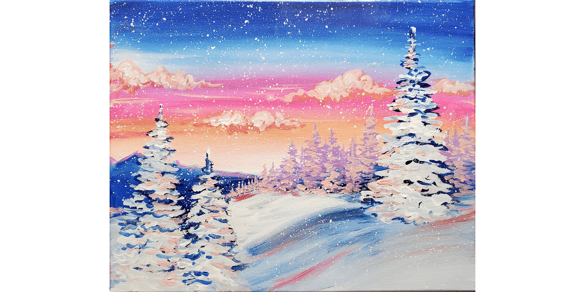 Warm Winter Scene - Paint and Sip in Tyler | Classpop!\u2122