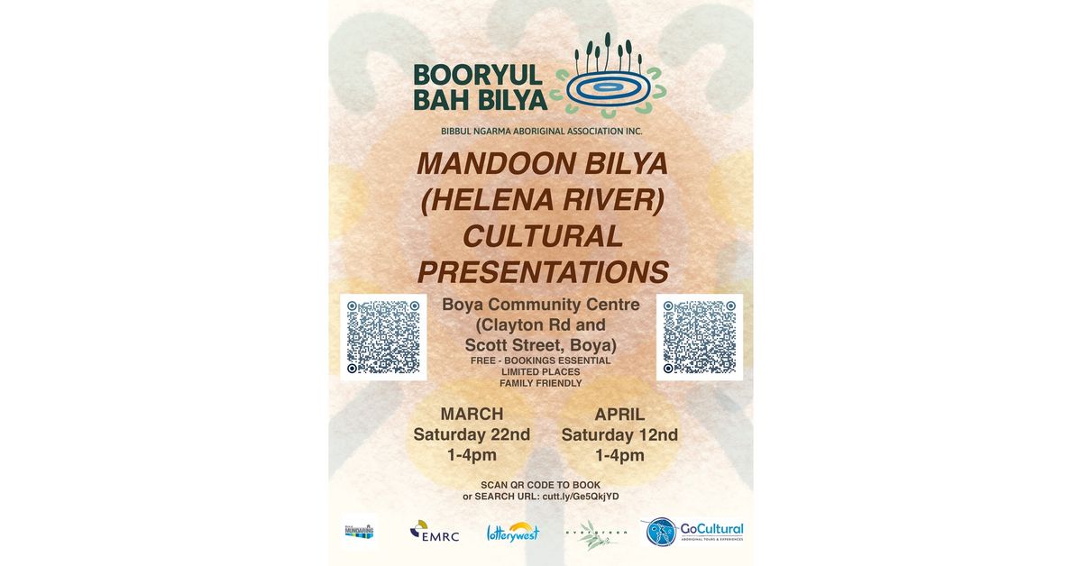 Mandoon Bilya (Helena River) Cultural Presentation