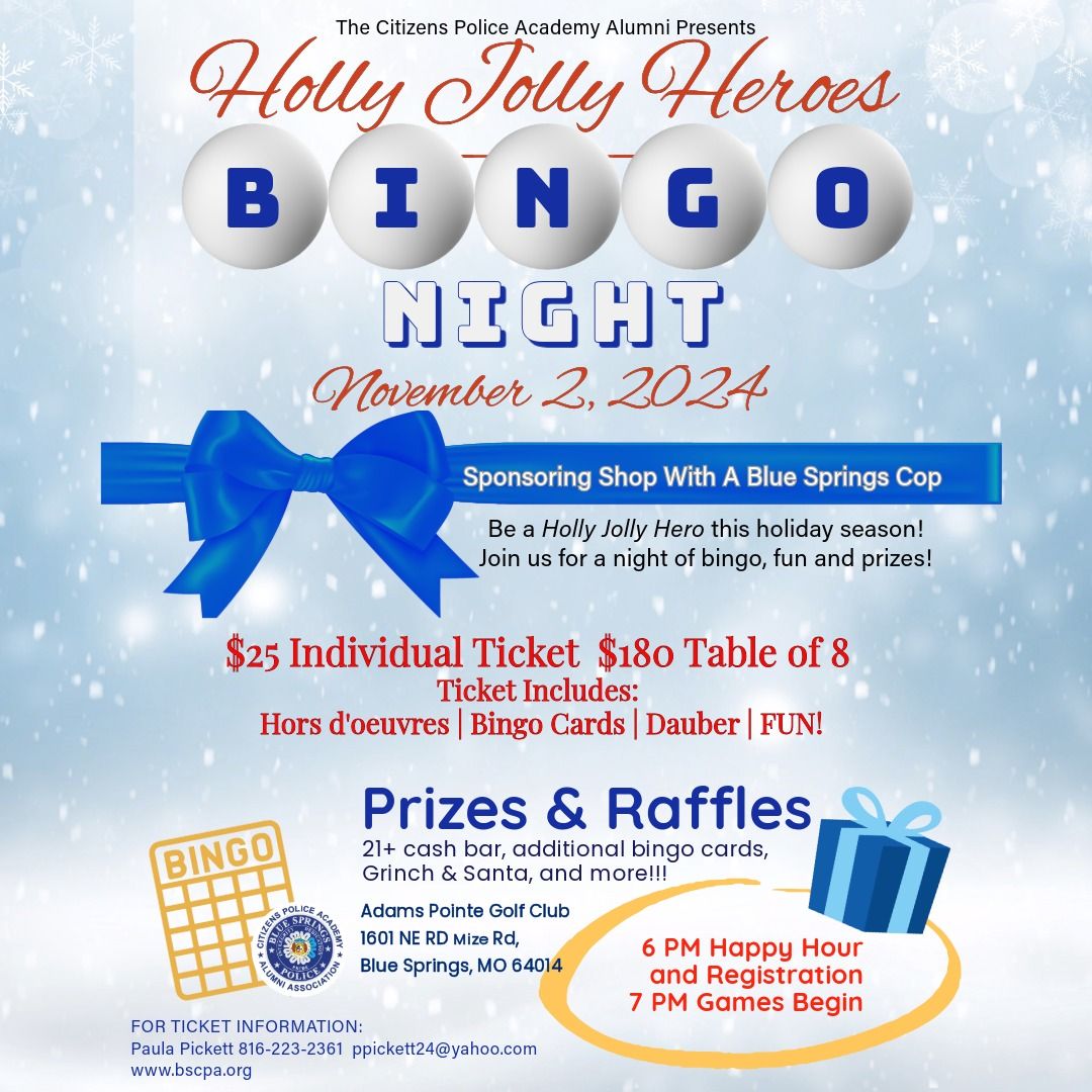 Holly Jolly Heroes Bingo Night