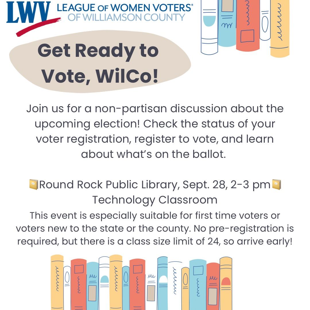 Get Ready to Vote at the Round Rock Public Library!