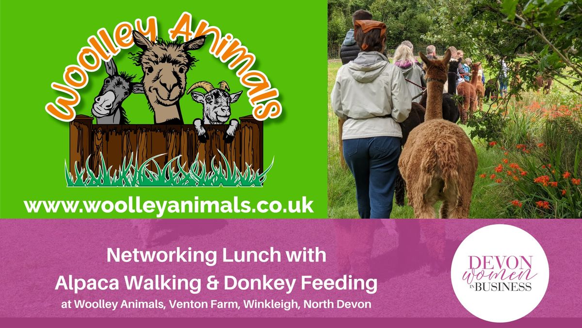 DWIB Alpaca Walking, Donkey Feeding and Networking Lunch