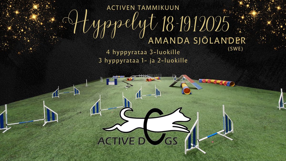 Active Dogs Ry:n tammikuun hyppelyt 18.-19.1.2025