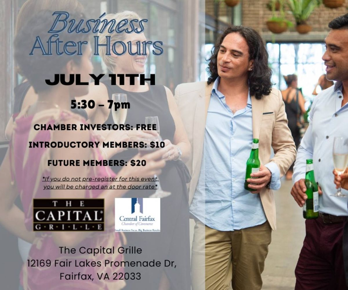 Business After Hours - The Capital Grille