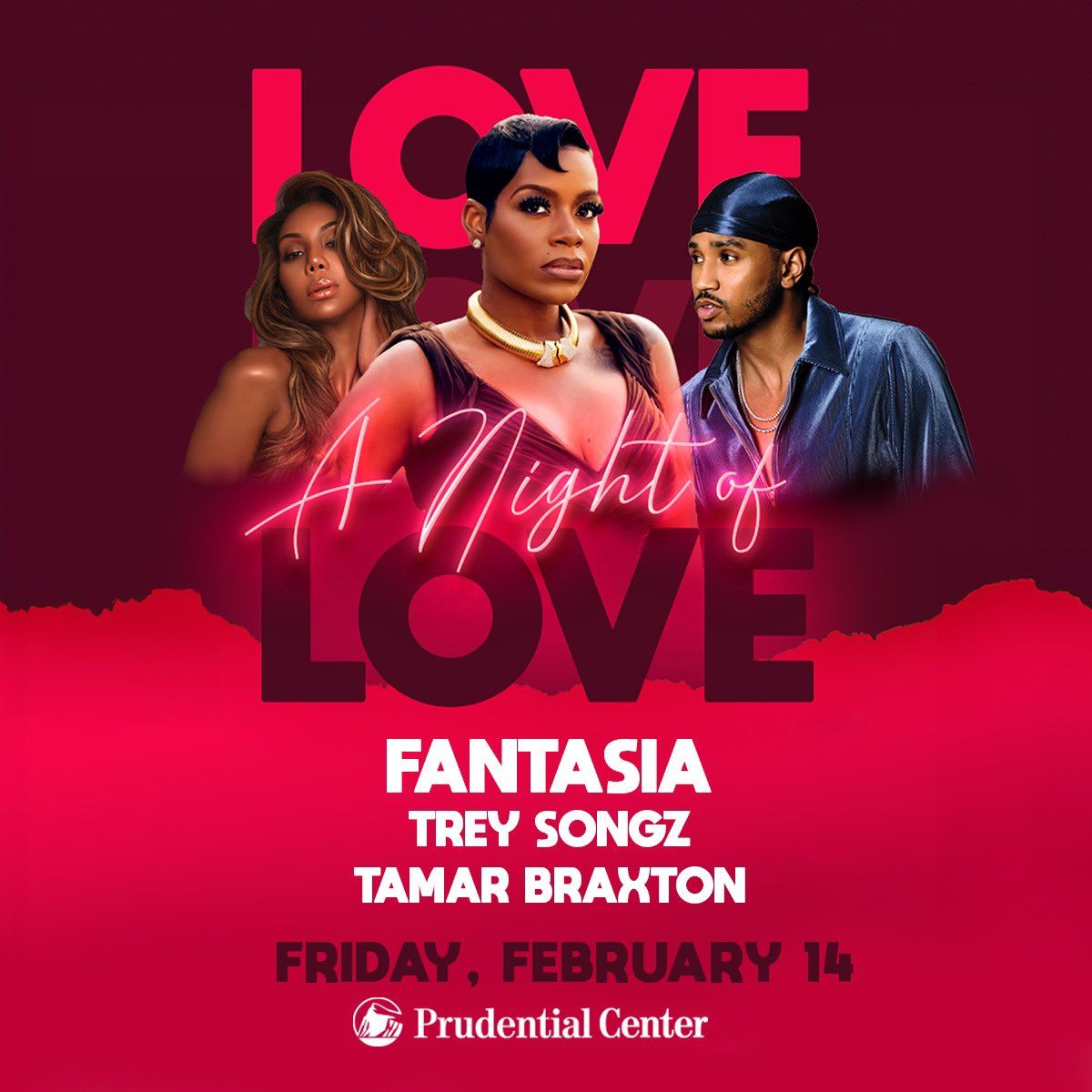 Fantasia with Trey Songz and Tamar Braxton