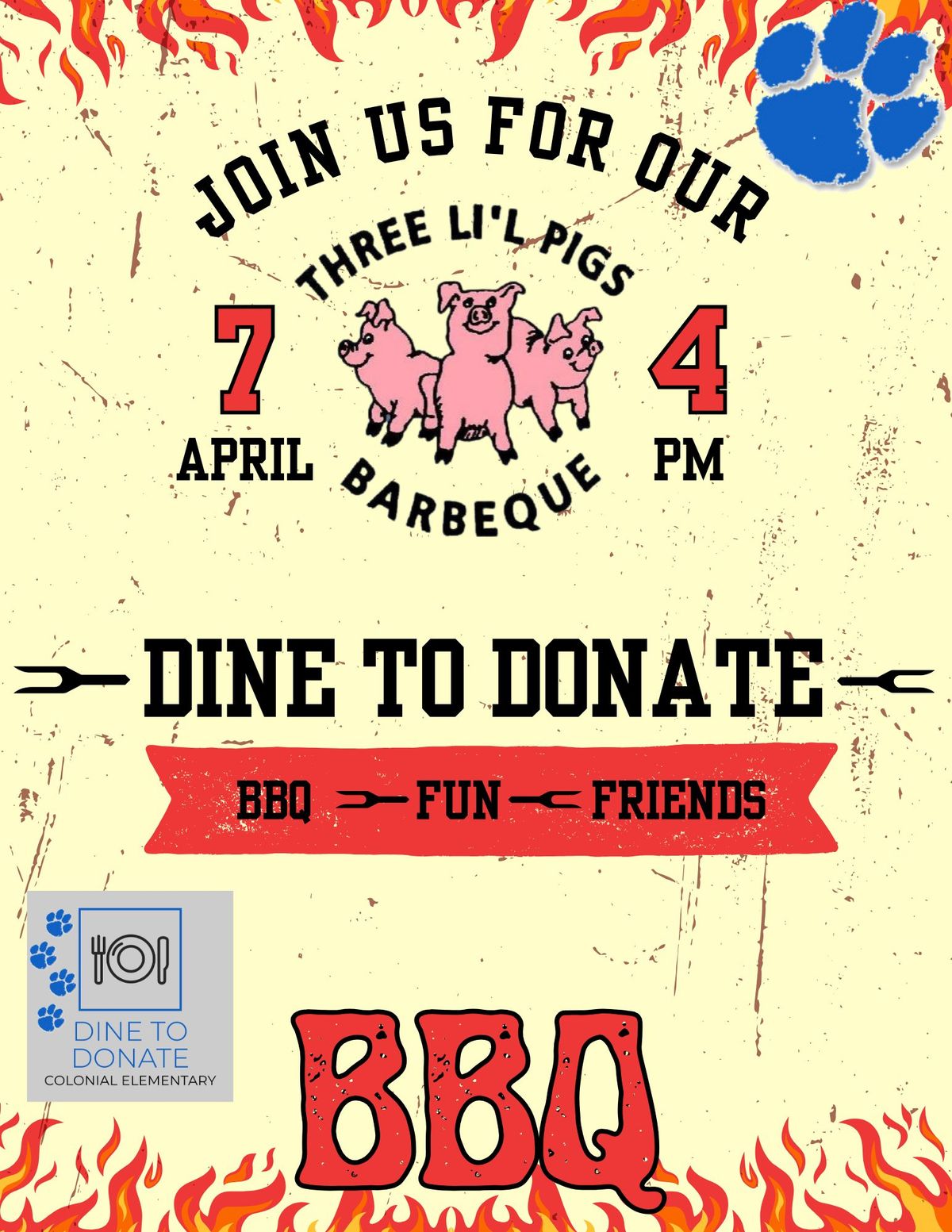 Three li'l Pigs Dine to Donate